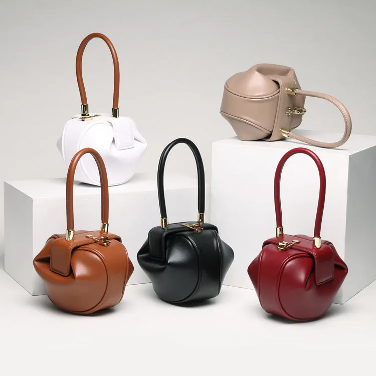 Chells dumplings style leather handbags