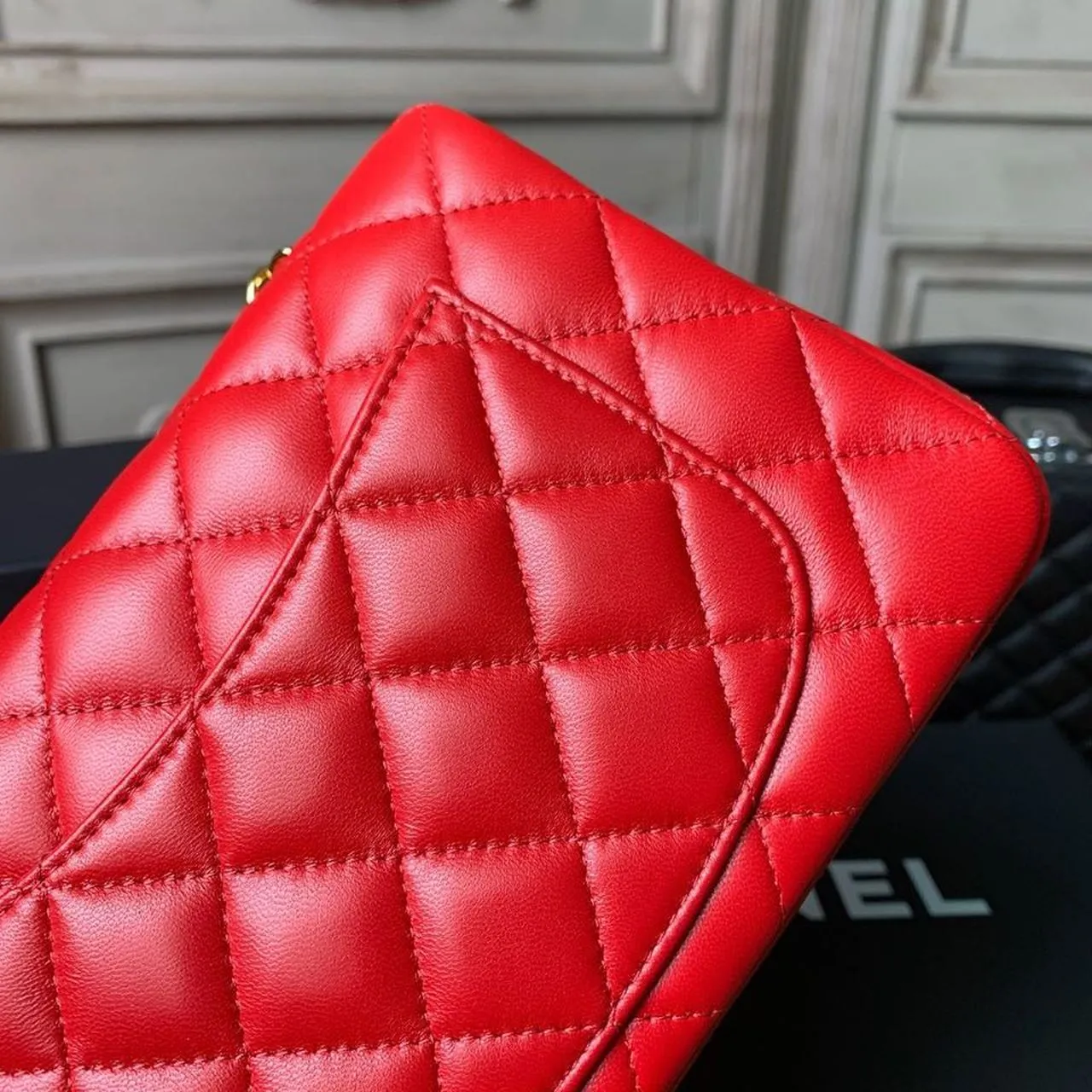 CHLMini Flap Bag Red For Women, Women&#8217;s Bags, Women&#8217;s Bag, Shoulder And Crossbody 7.8in/20cm A69900