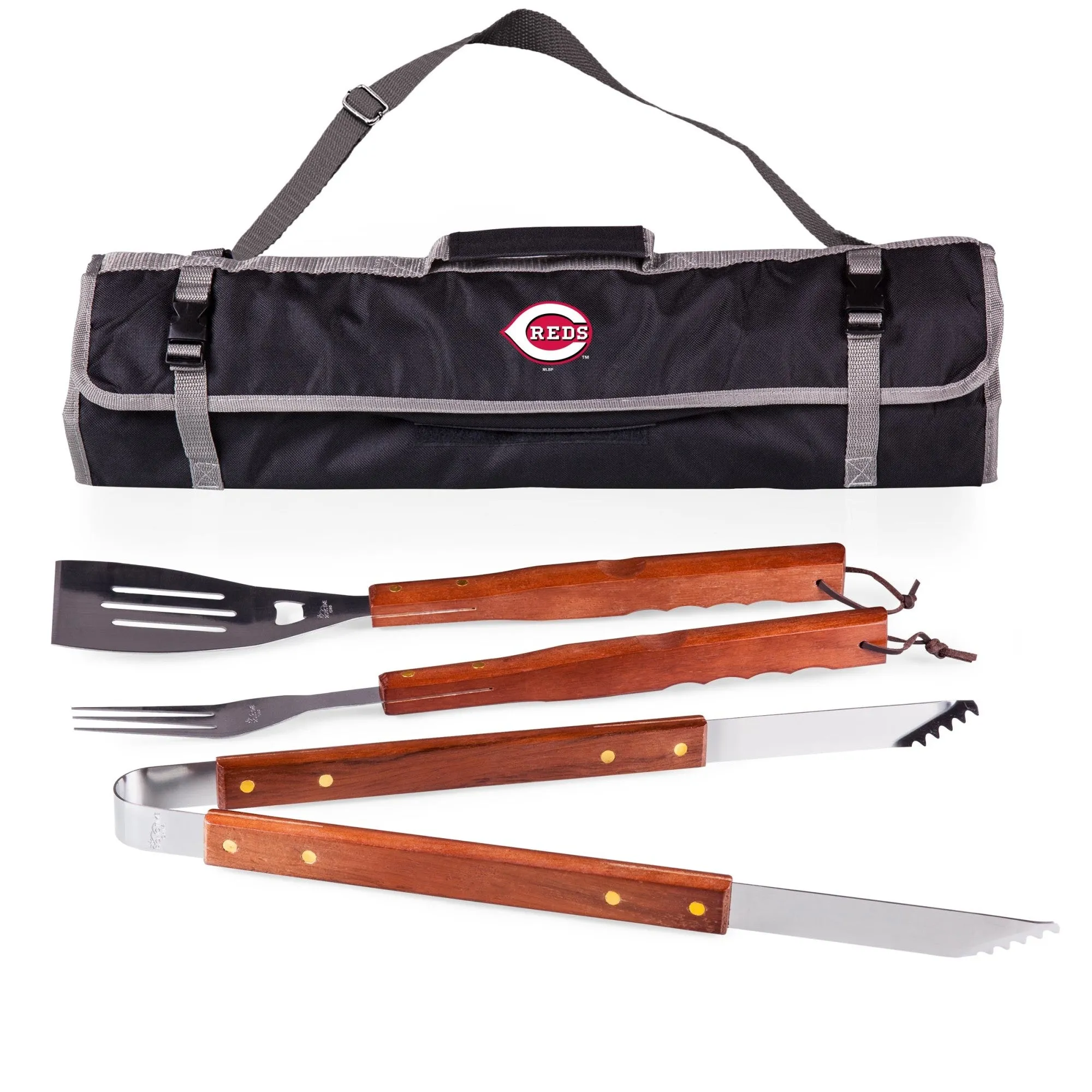 Cincinnati Reds - 3-Piece BBQ Tote & Grill Set