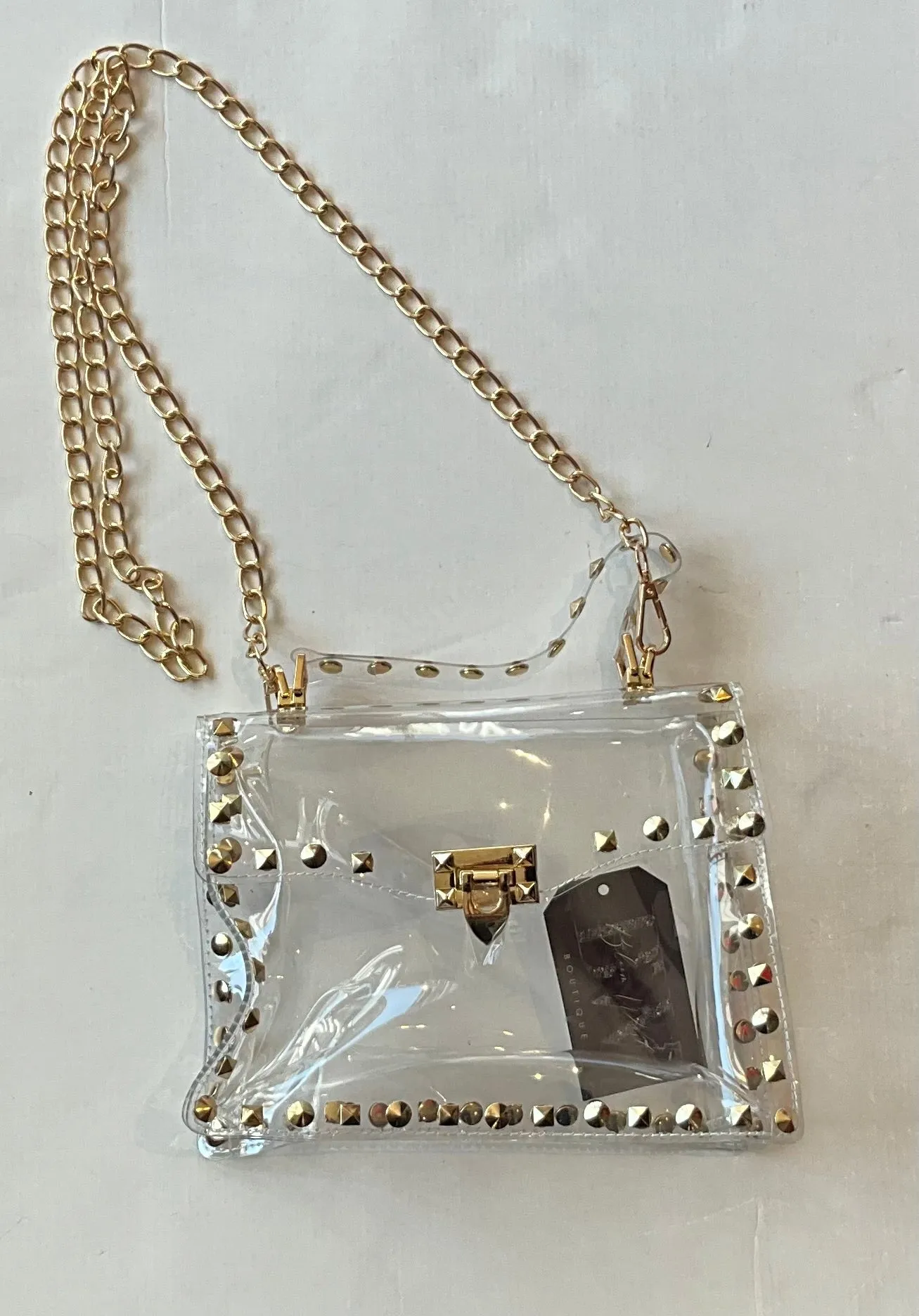 Clear Studded Purse