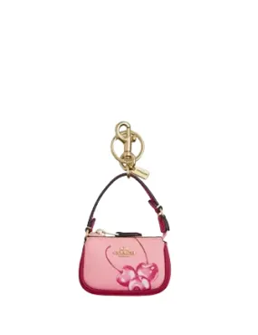 Coach Mini Nolita Bag Charm With Cherry Print