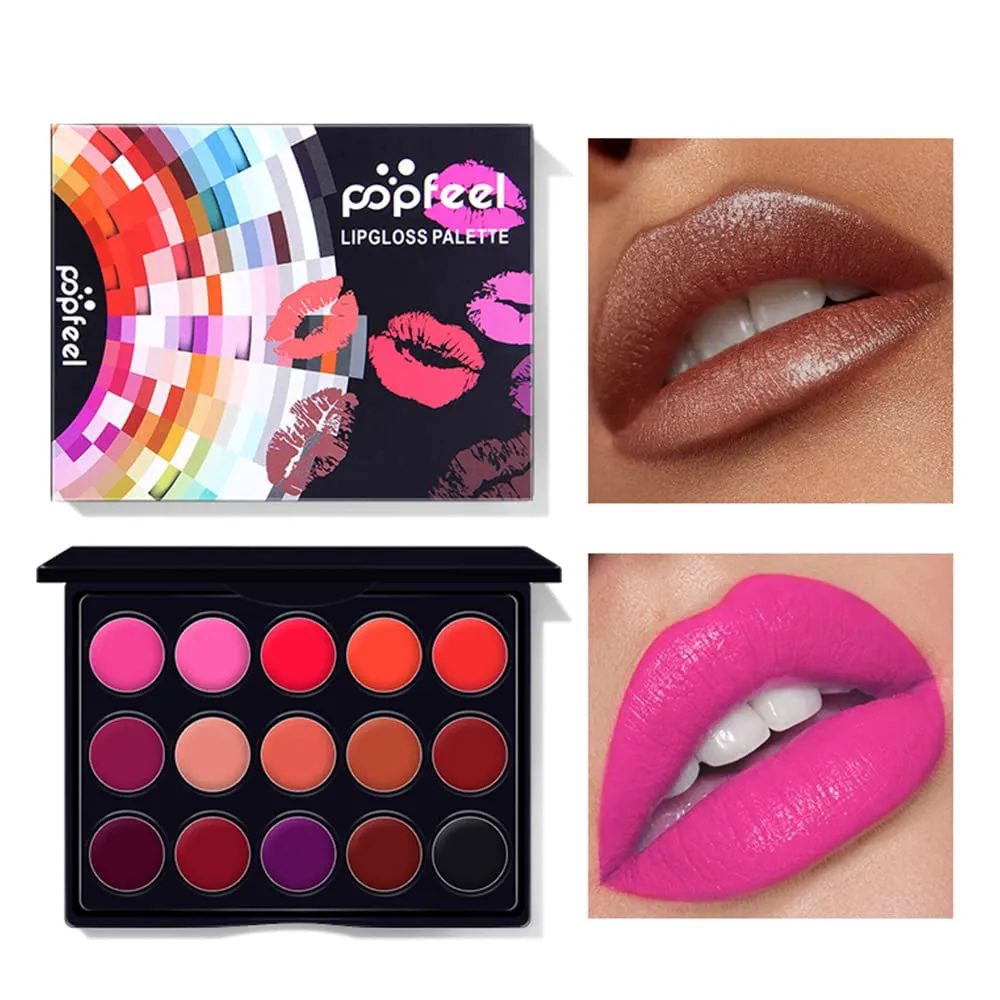 Complete Women's Makeup Collection: Brush Set, Eyeshadow Palette, Lip Gloss, Mascara & More!