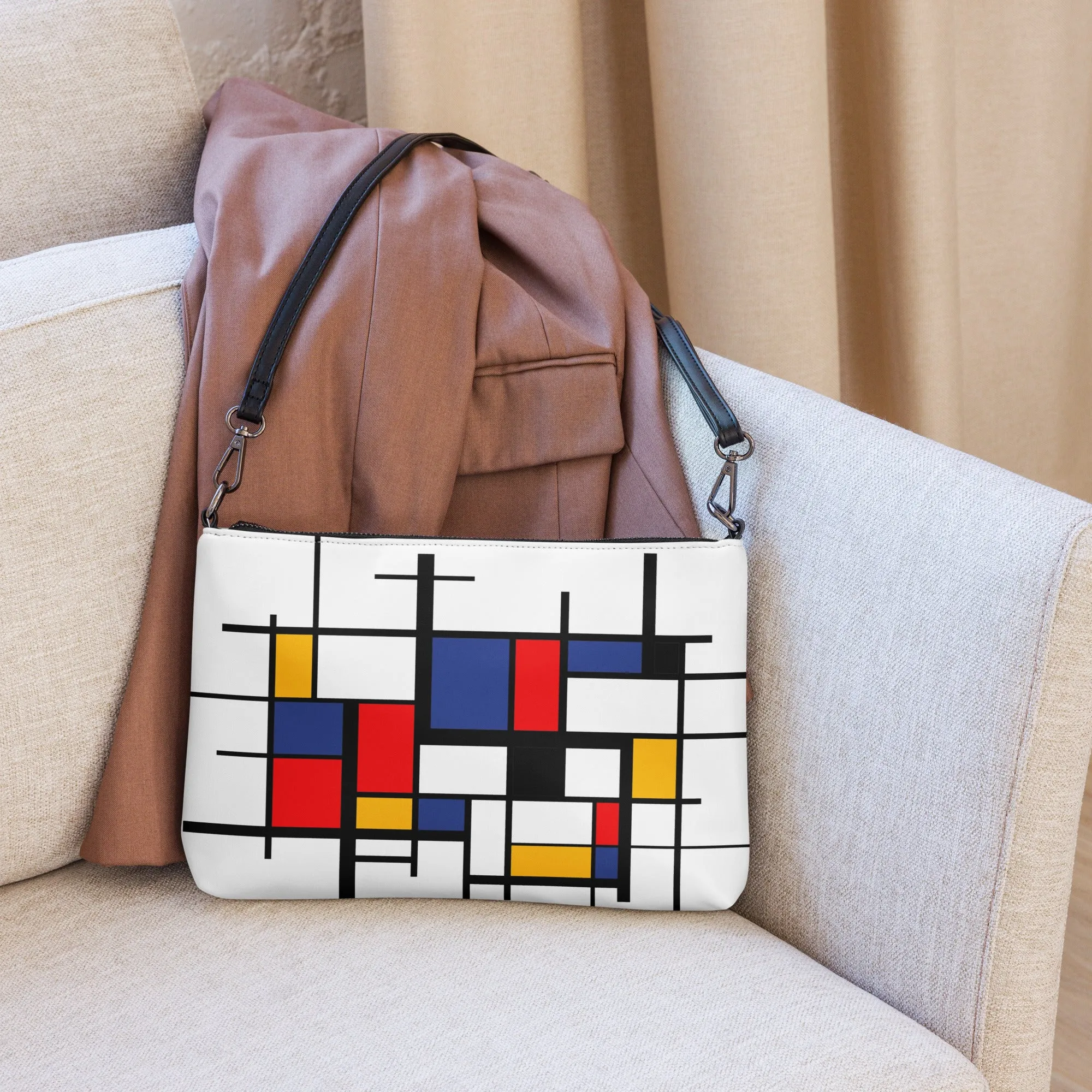 Crossbody bag Piet Mondrian design