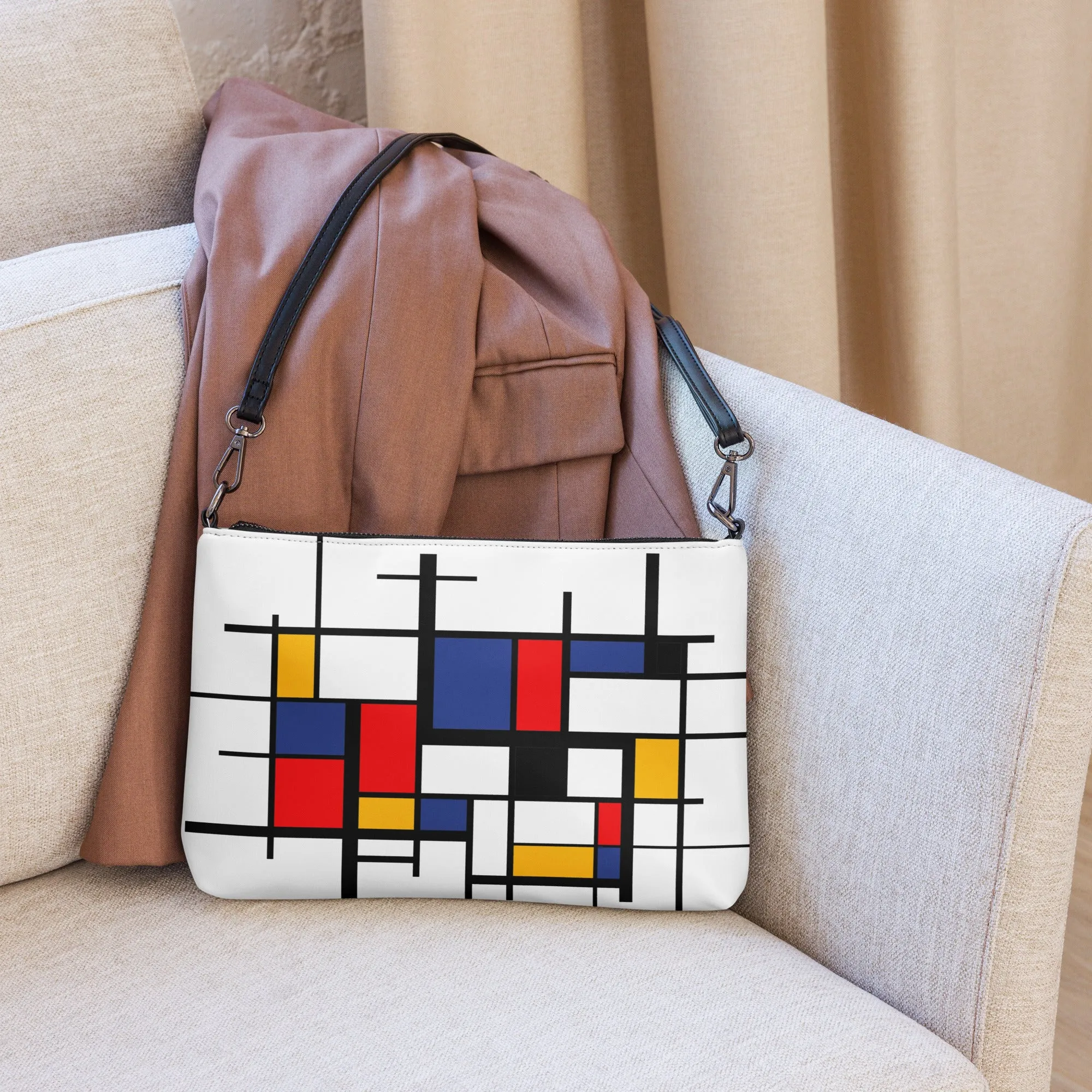 Crossbody bag Piet Mondrian design