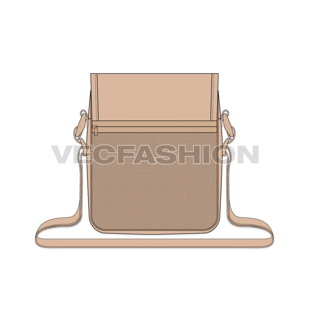 Crossbody Bag with Mesh Back