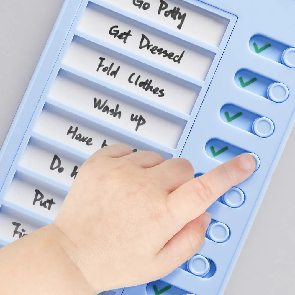 Custom Name Dry-erase Daily Routine Chart Gifts for Children