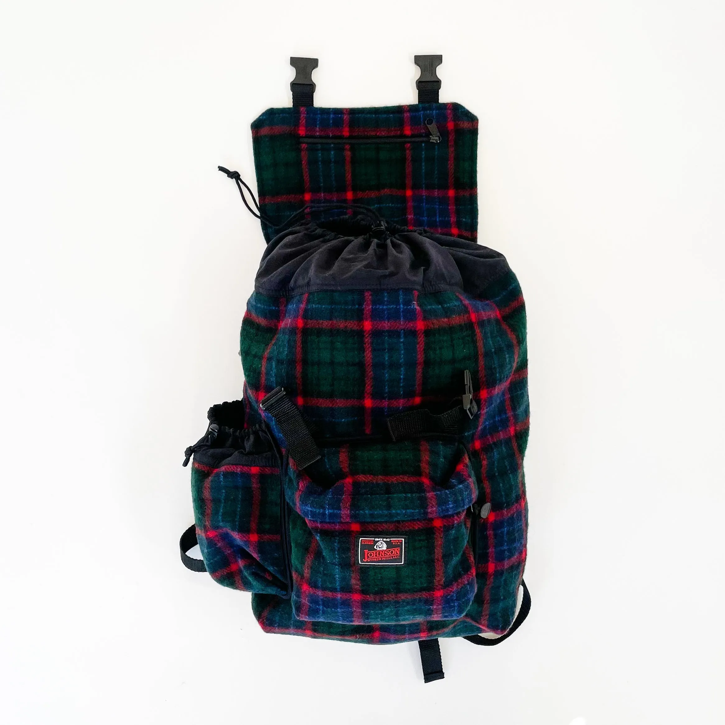 Day Pack - Green Blue Red Windowpane