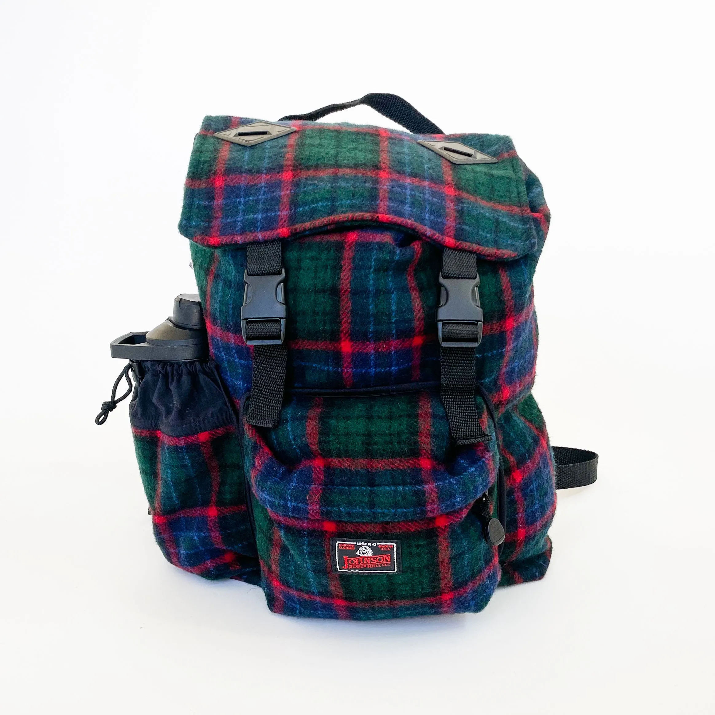 Day Pack - Green Blue Red Windowpane