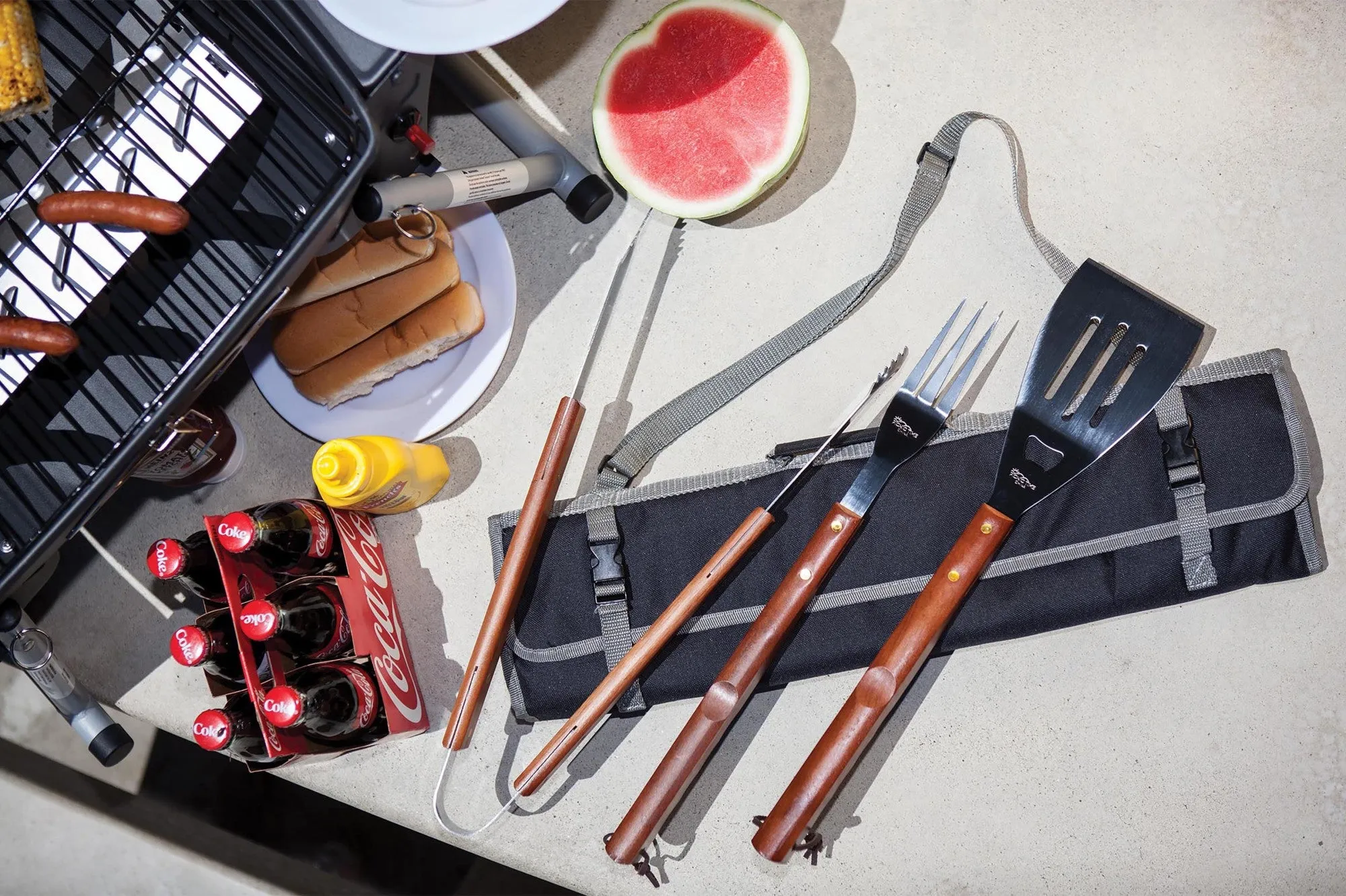 Detroit Tigers - 3-Piece BBQ Tote & Grill Set