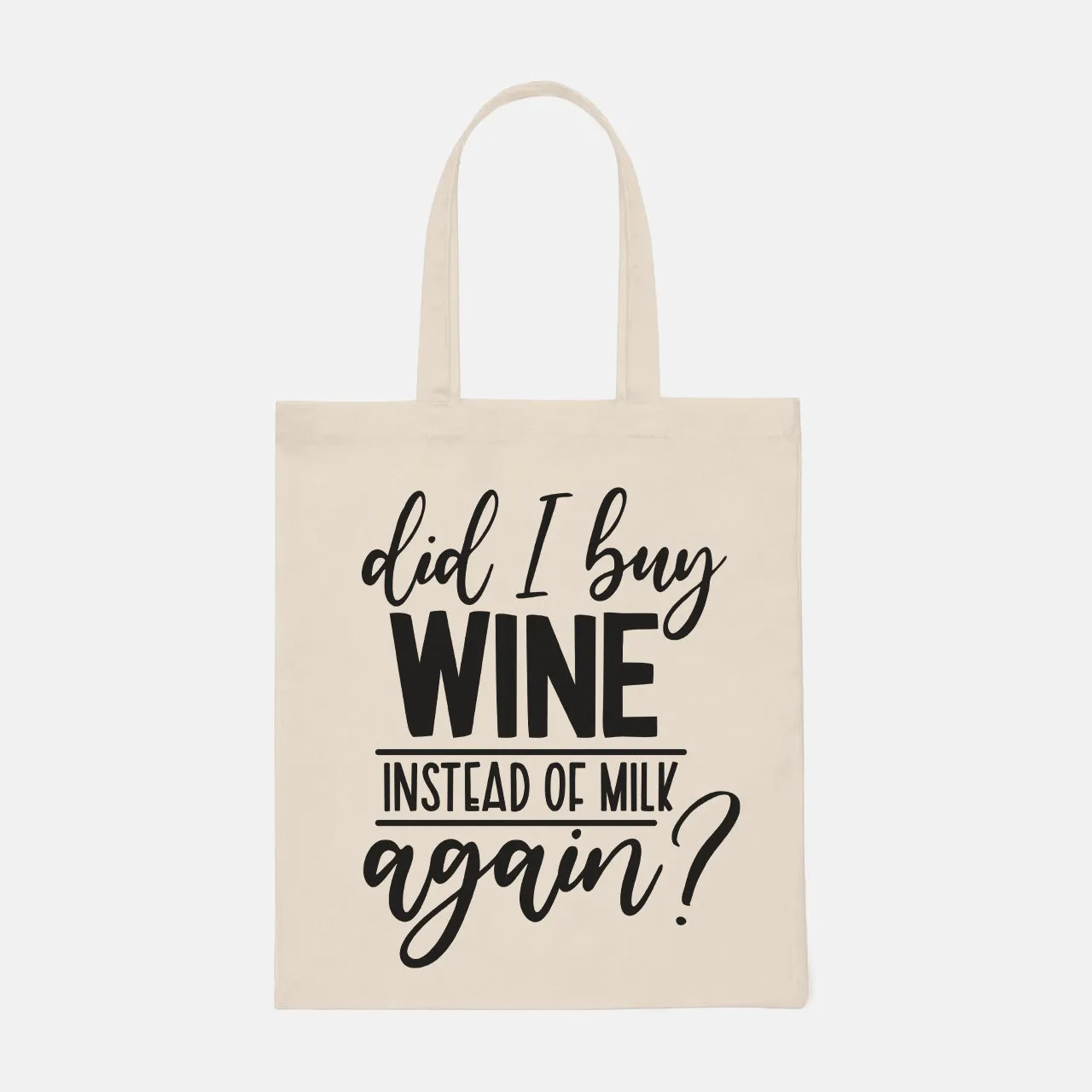 Did I Buy Wine Instead Of Milk Again - Tote Bag