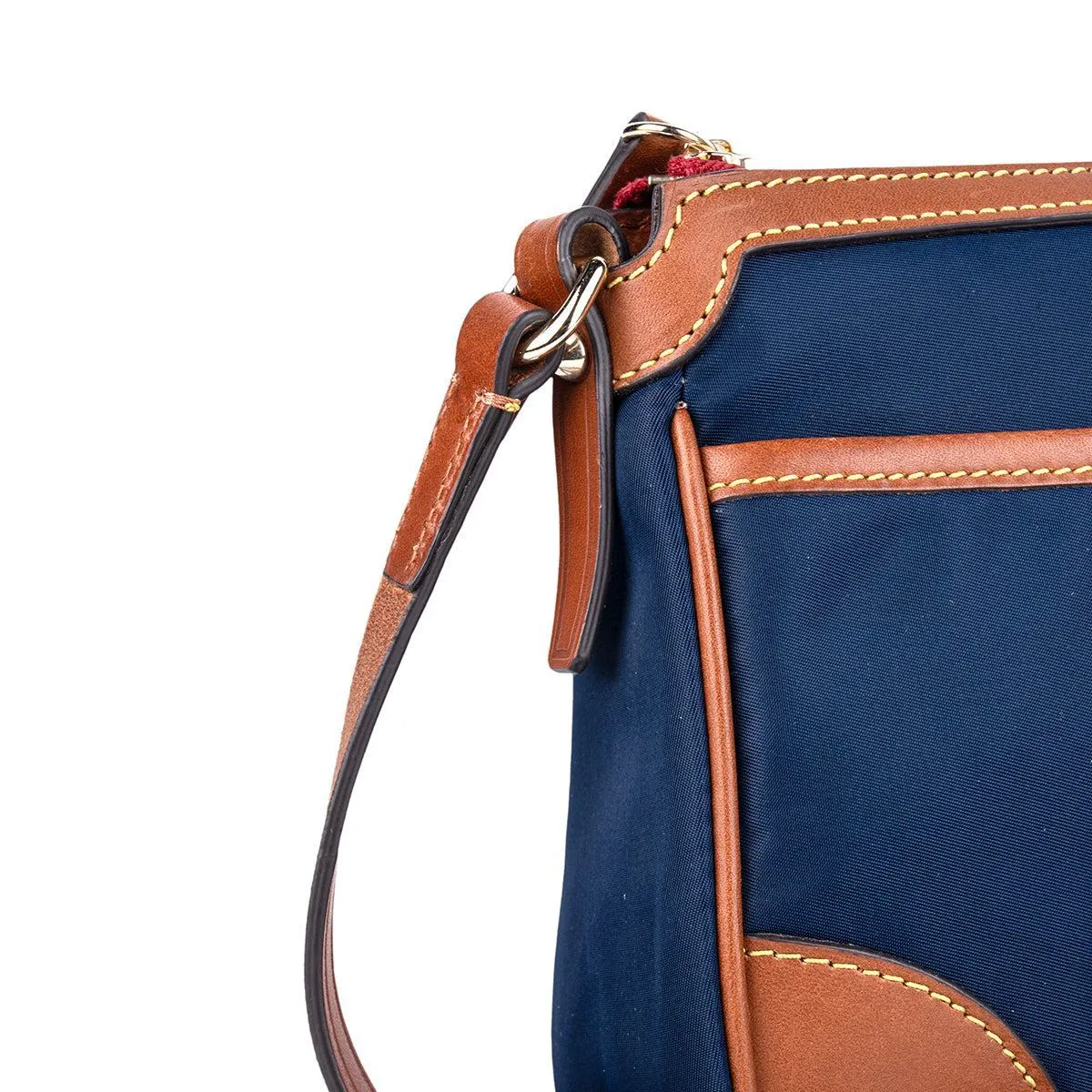 Dooney & Bourke Wayfarer East West Pocket Shoulder Bags Nylon Fabric Blue Colour For Women