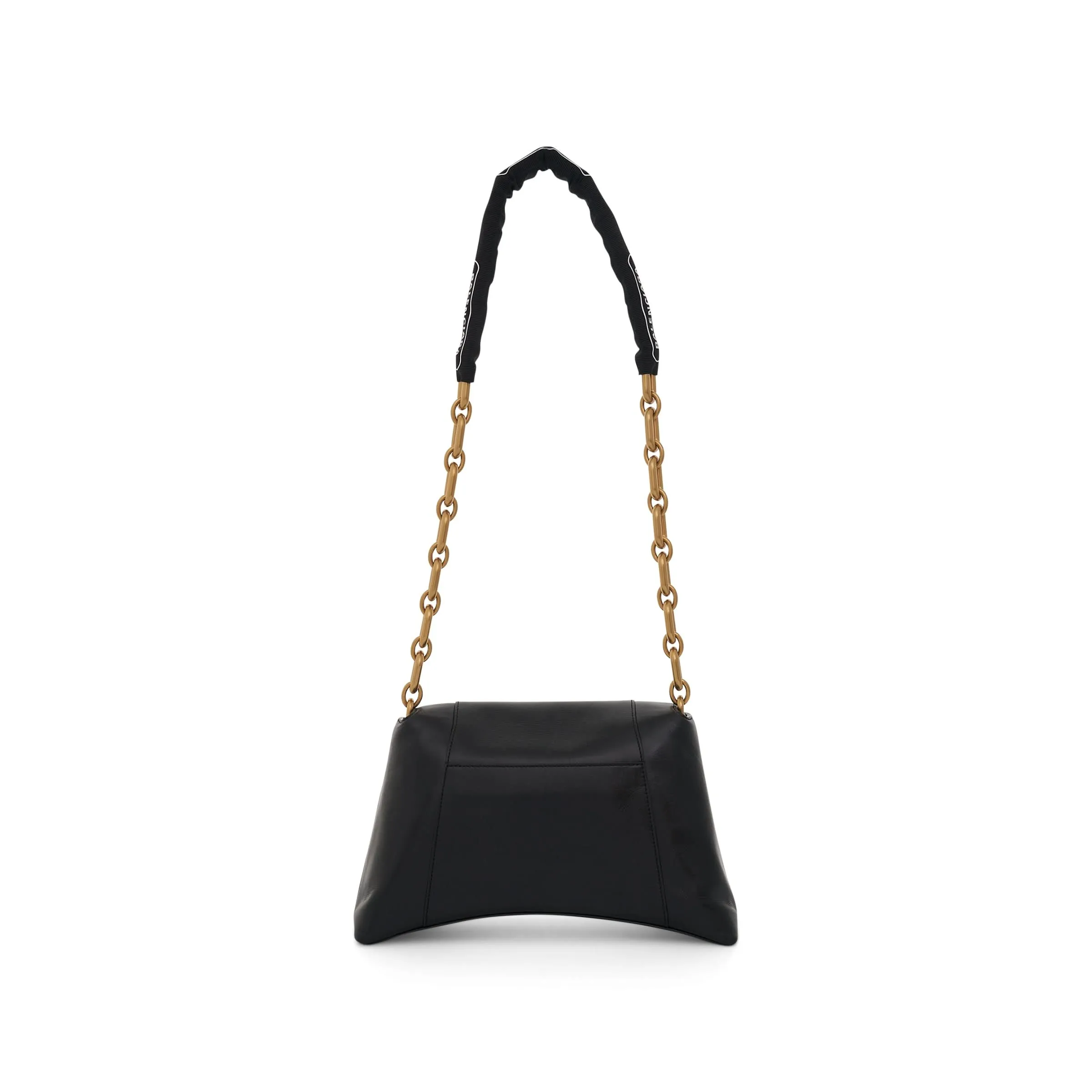 Downtown Small Shoulder Bag with Chain in Black