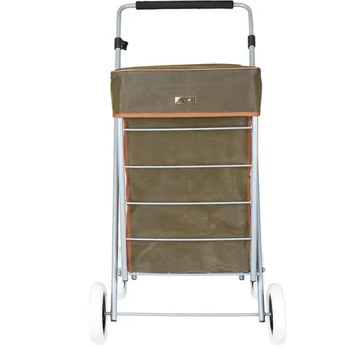 Eagle London Deluxe Two Tone Suede Shopping Trolley 47L