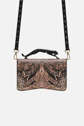 EAST WEST BAG W LEOPARD HANDLE AMSTERGLAM