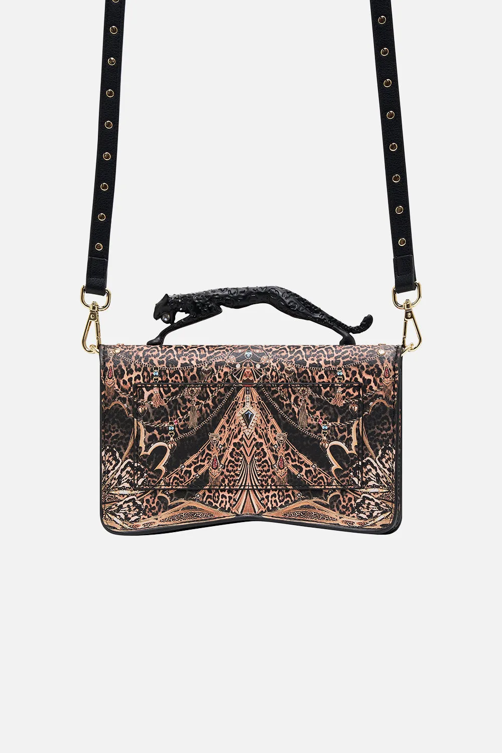 EAST WEST BAG W LEOPARD HANDLE AMSTERGLAM