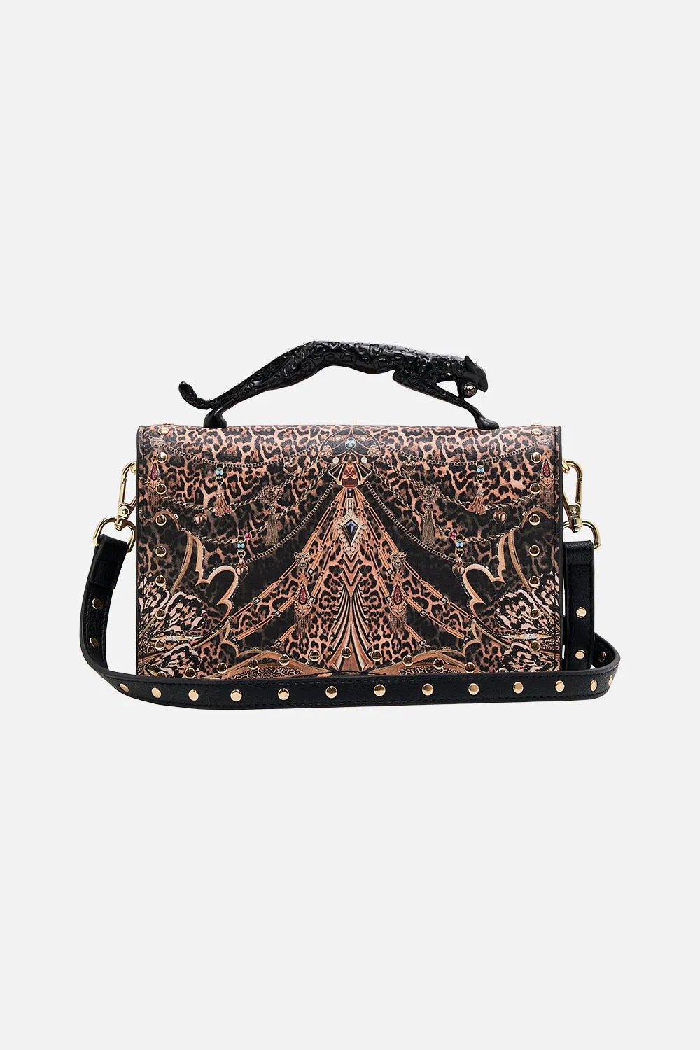 EAST WEST BAG W LEOPARD HANDLE AMSTERGLAM