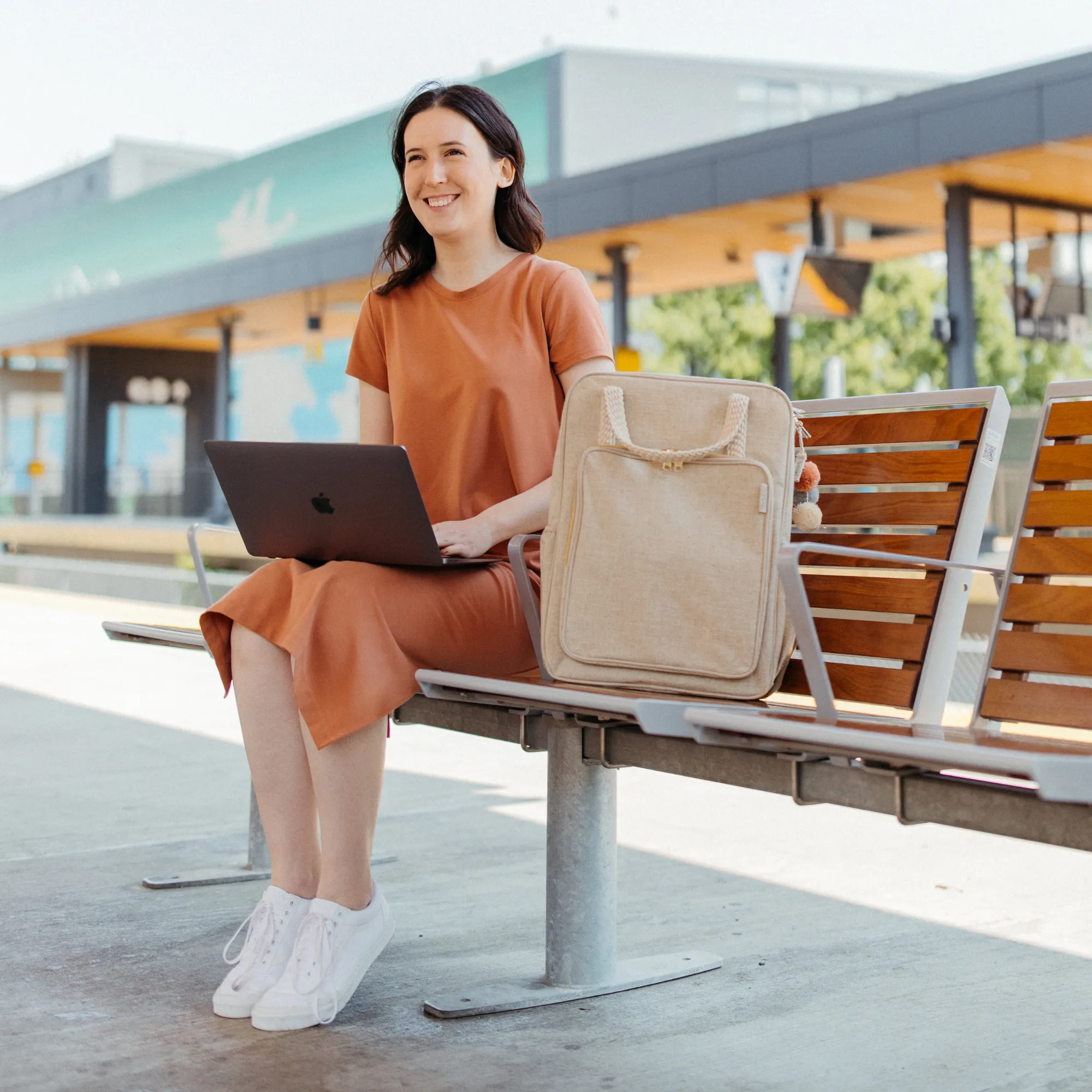 Ecru All-Day Backpack