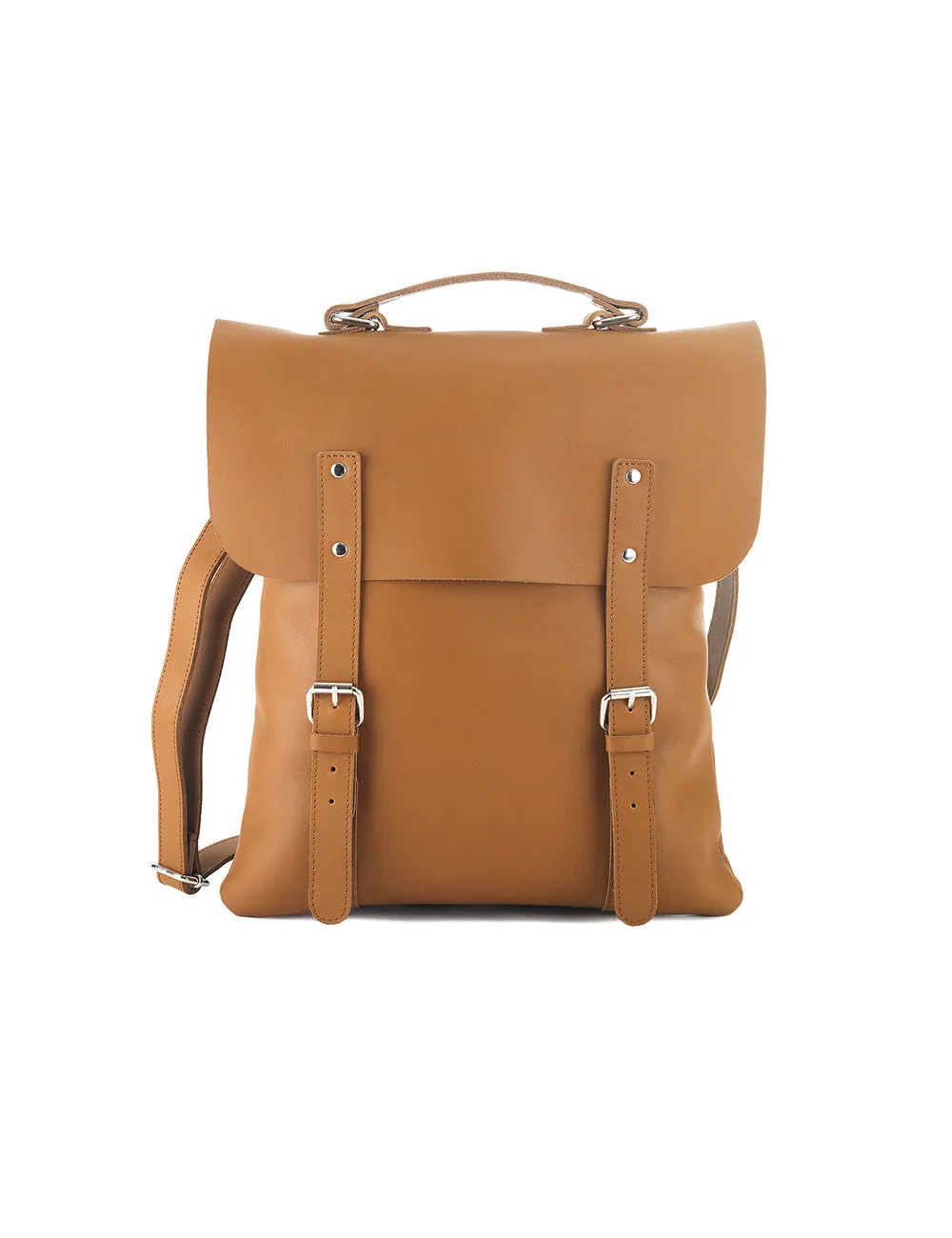 Enter Leather Messenger Tote in Tan