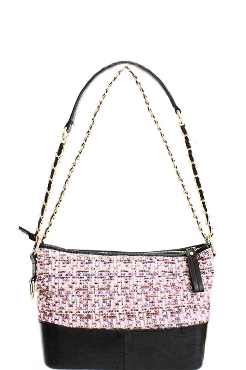 Fashion Multi Pearl Modern Crossbody Bag