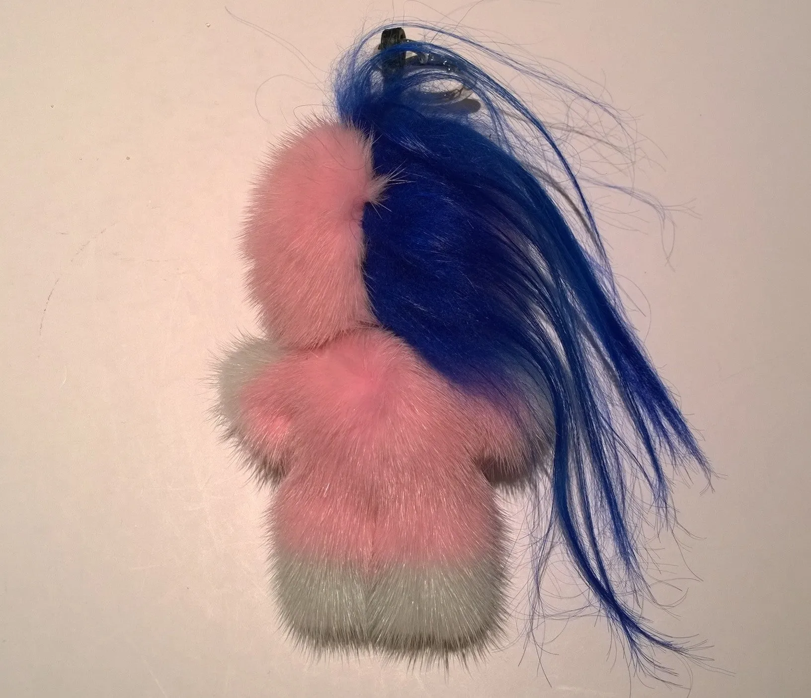 Fendi Piro-Chan Pink Fur Bag Charm