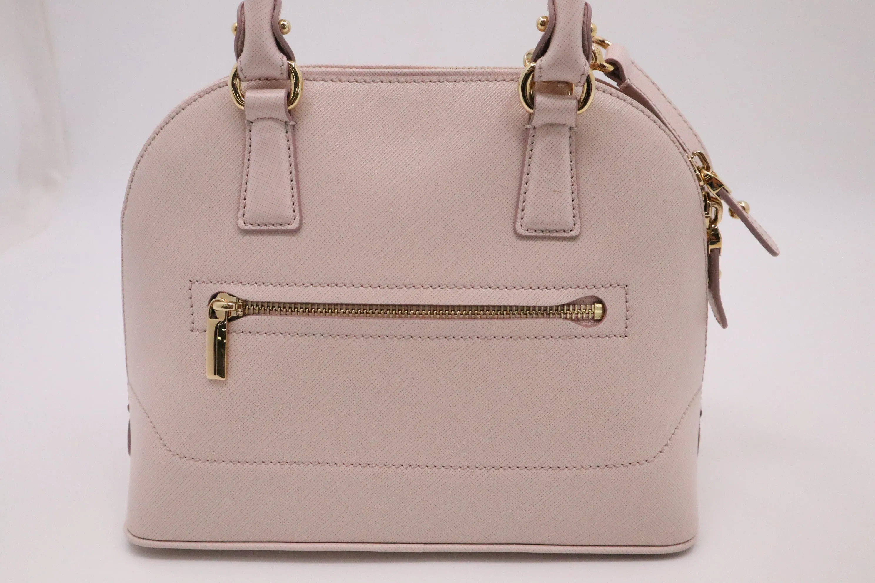 Ferragamo Darina Handbag in Pink Saffiano Leather