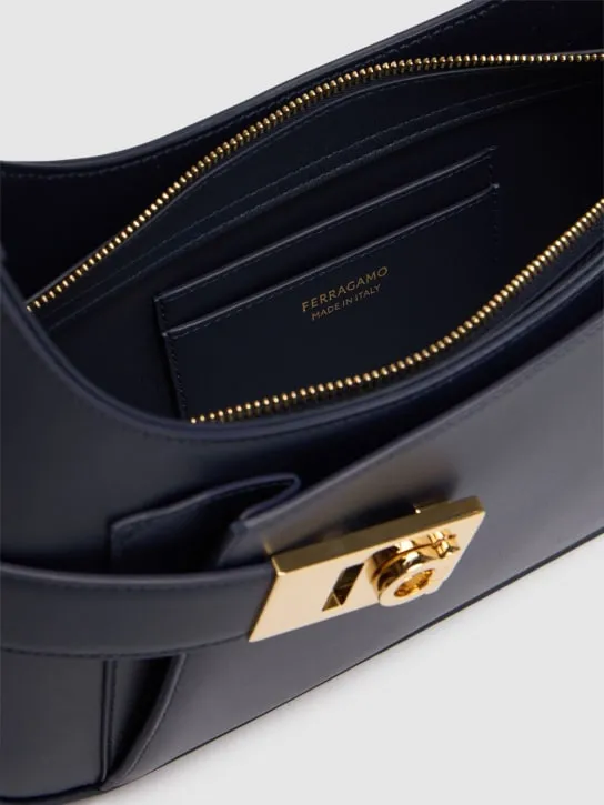 Ferragamo   Small Archive leather shoulder bag 