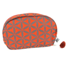 Flower of Life Cosmetic Bag Orange Global Groove