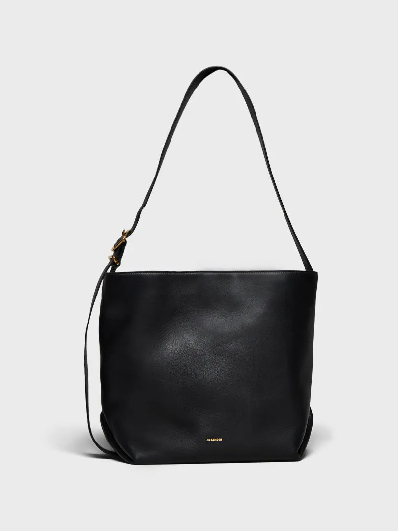 Folded Tote Bag in Black