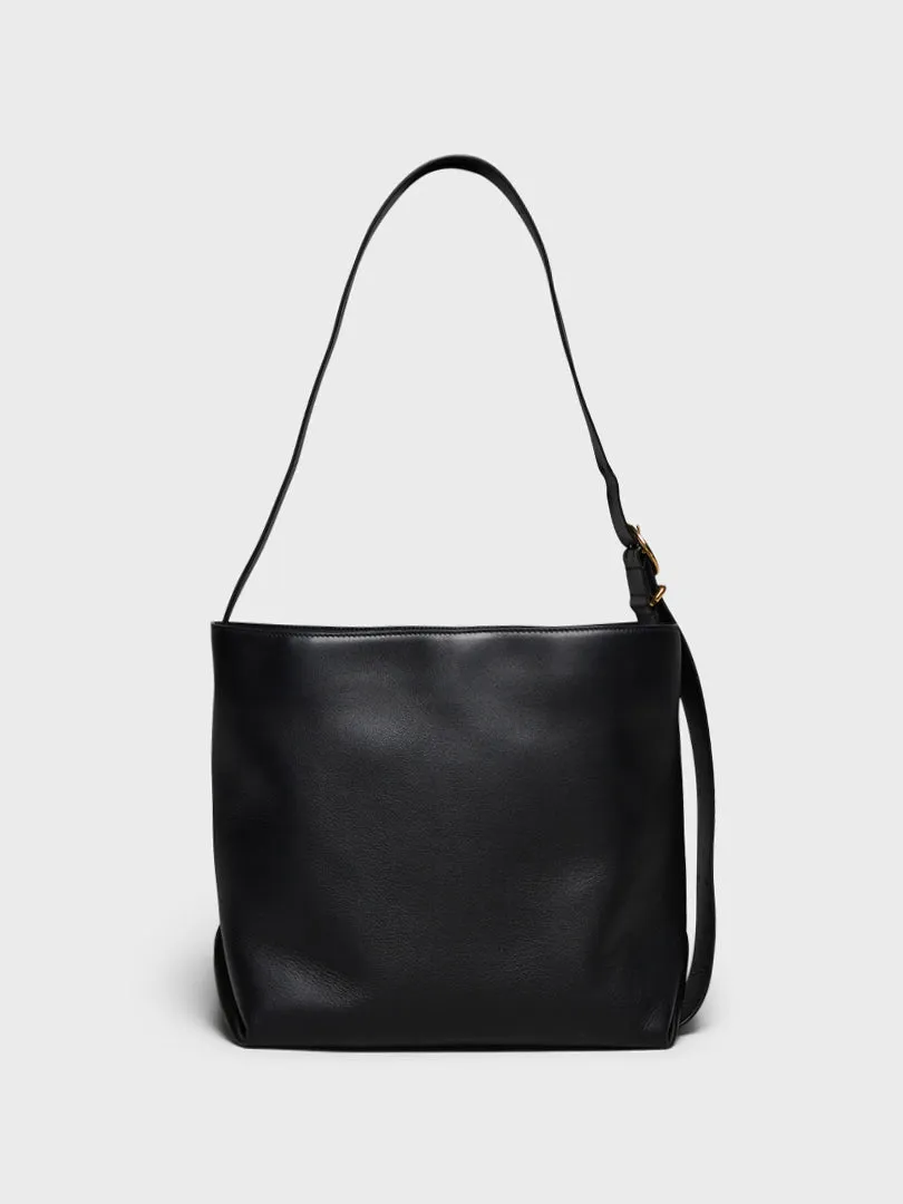 Folded Tote Bag in Black