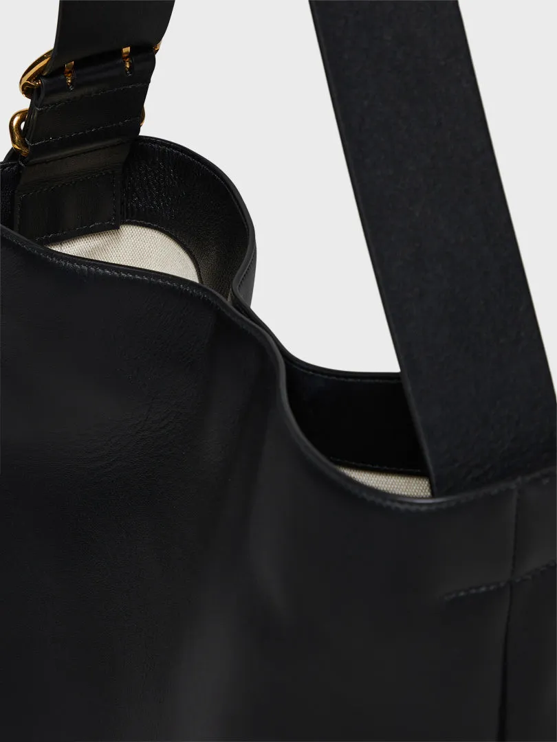 Folded Tote Bag in Black