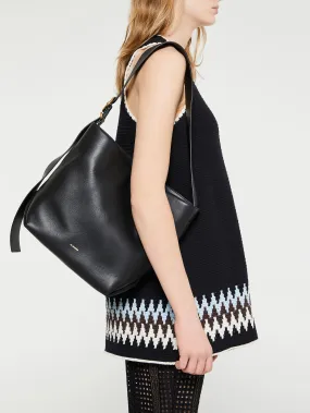 Folded Tote Bag in Black