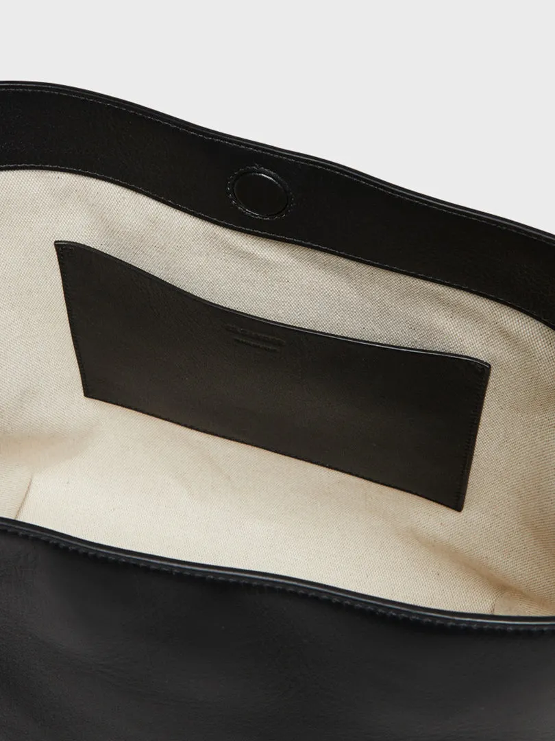 Folded Tote Bag in Black