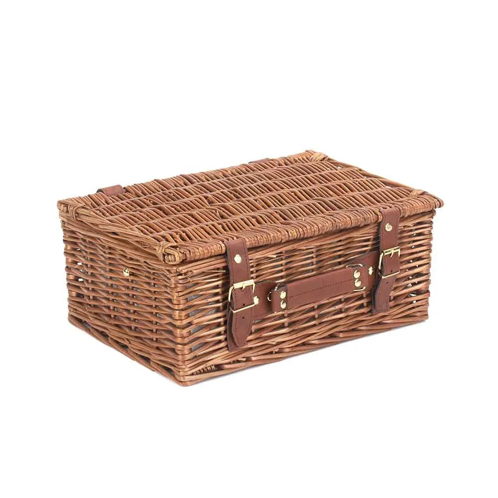 Fully Fitted Picnic Basket Hamper in Cream Two Person 115 by Willow