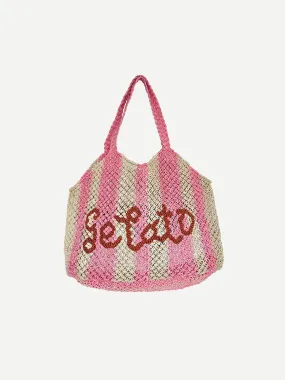 Gelato Drew Bag in Rose Stripe