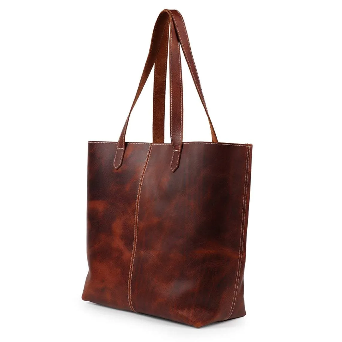 Genuine Vintage Leather Tote Bag