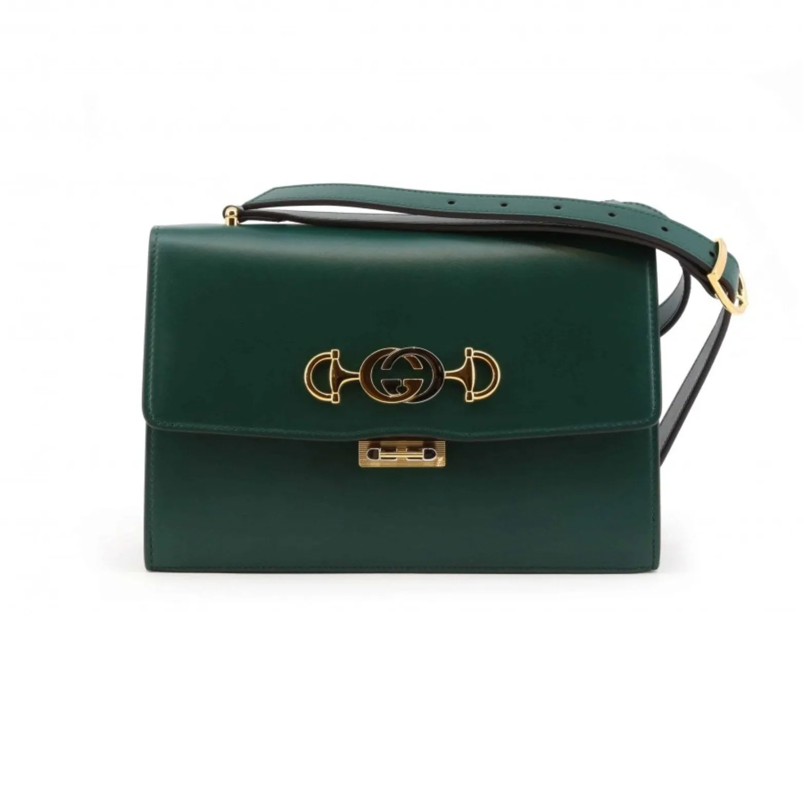 GUCCI Zumi Grainy Leather Top Handle Bag