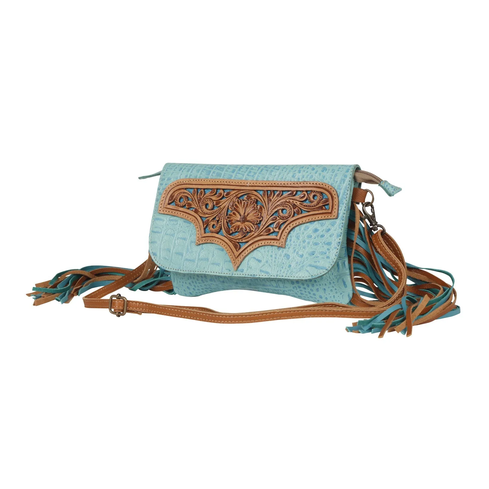 Heartsy Hand-Tooled Bag