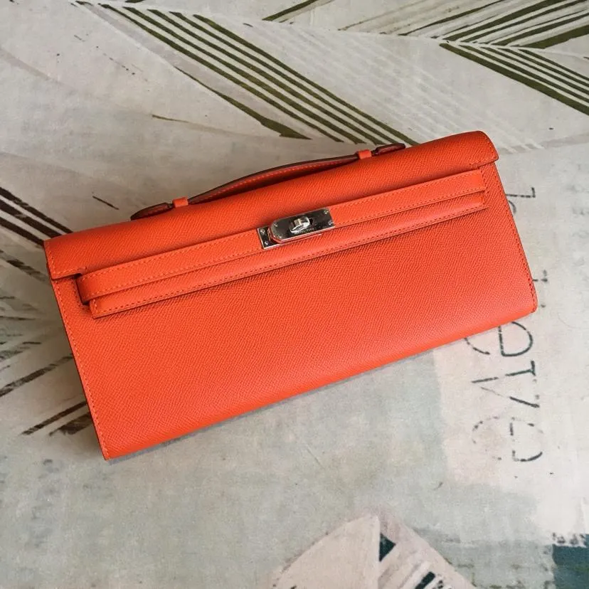 HM Kelly Wallet To Go Woc Epsom Orange For Women, Wallet 12.2in/31cm