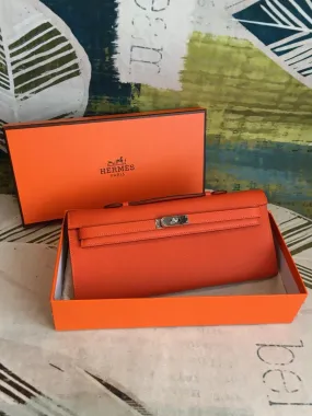 HM Kelly Wallet To Go Woc Epsom Orange For Women, Wallet 12.2in/31cm