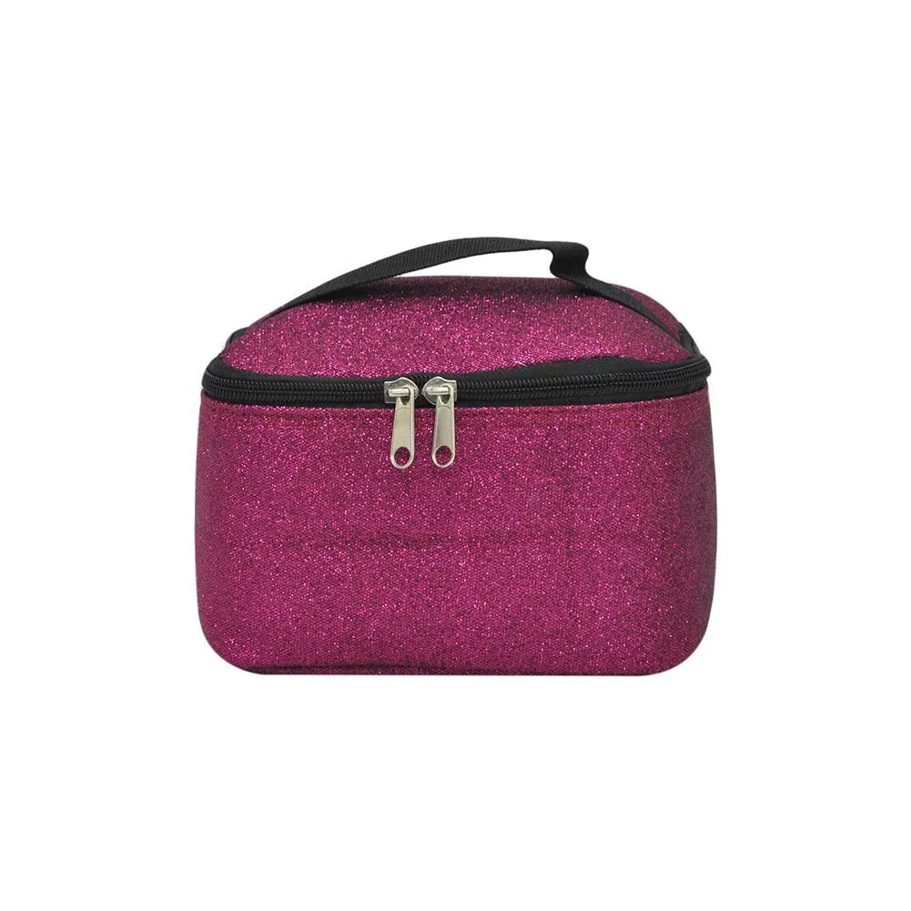 Hot Pink Glitter NGIL Cosmetic Case