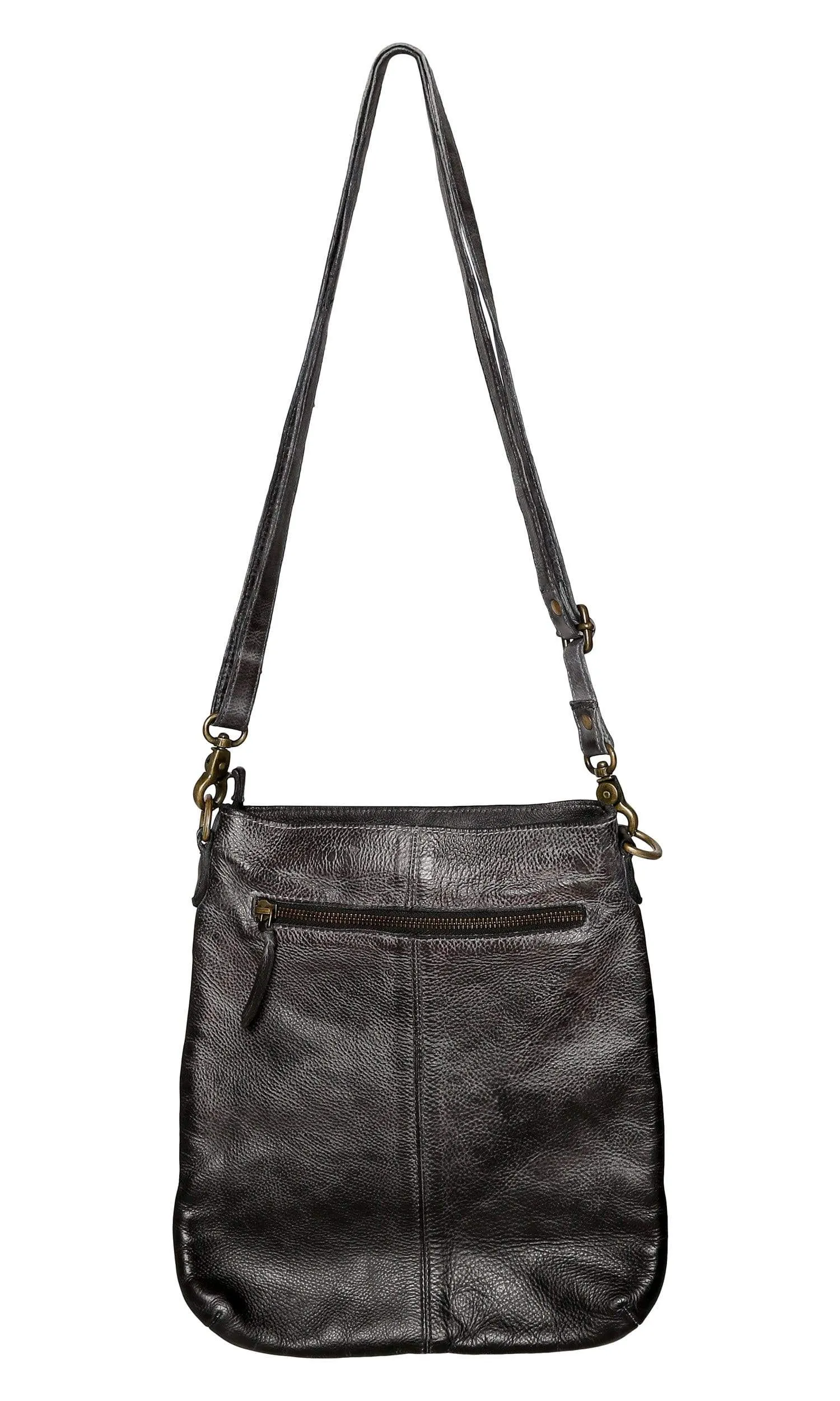 Hyde Collection Stitched Studded Crossbody Bag