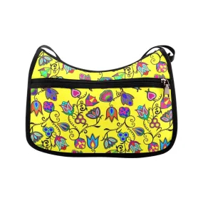 Indigenous Paisley Yellow Crossbody Bags