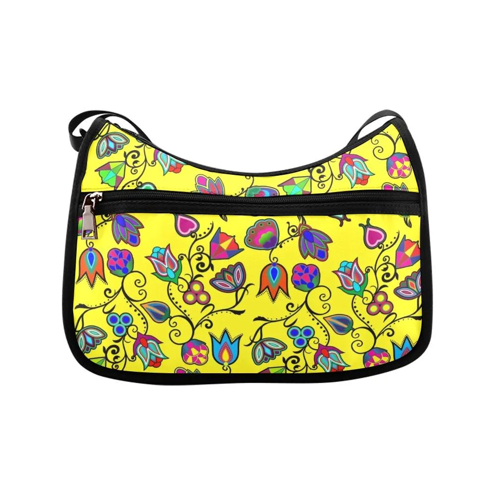 Indigenous Paisley Yellow Crossbody Bags