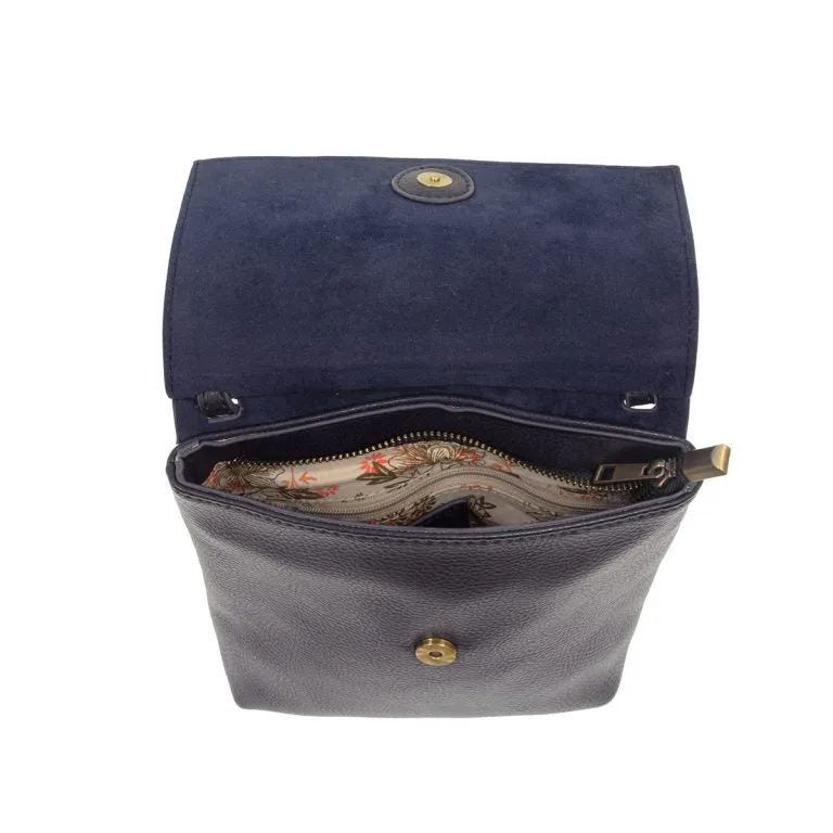 Joy Susan Aimee Front Flap Crossbody Navy