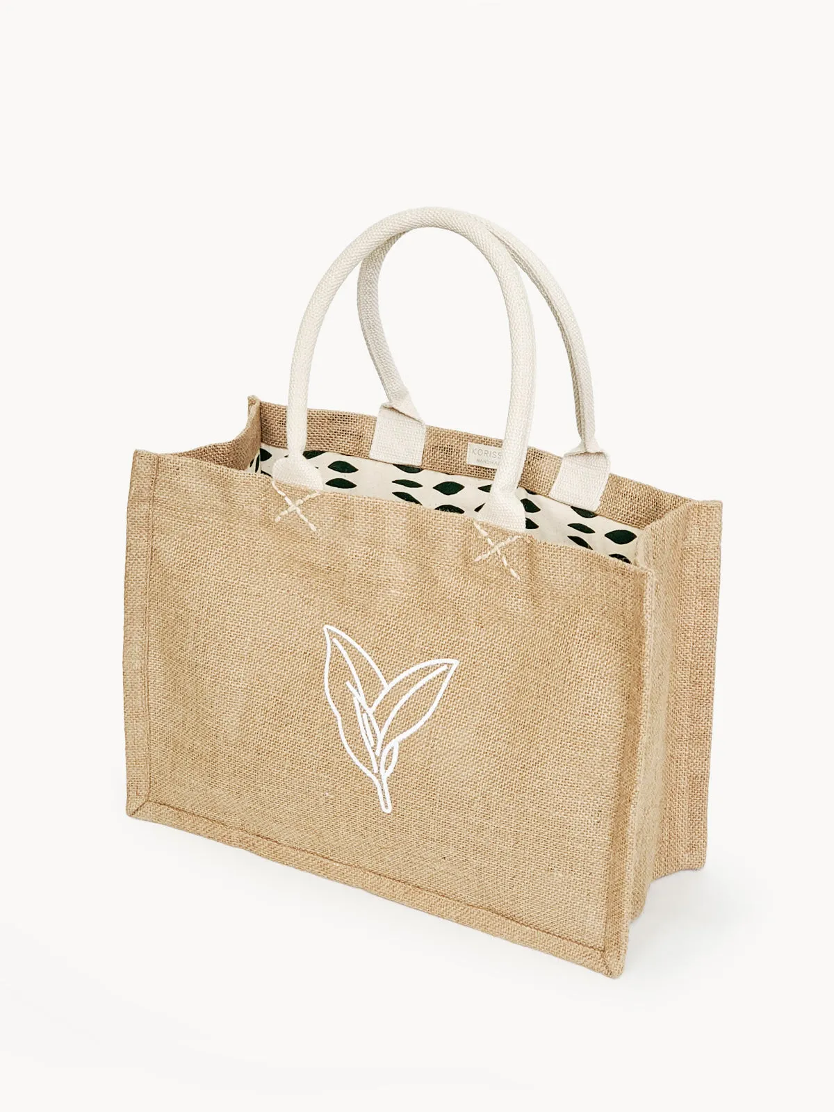 Jute Canvas Shopping Bag | Nature