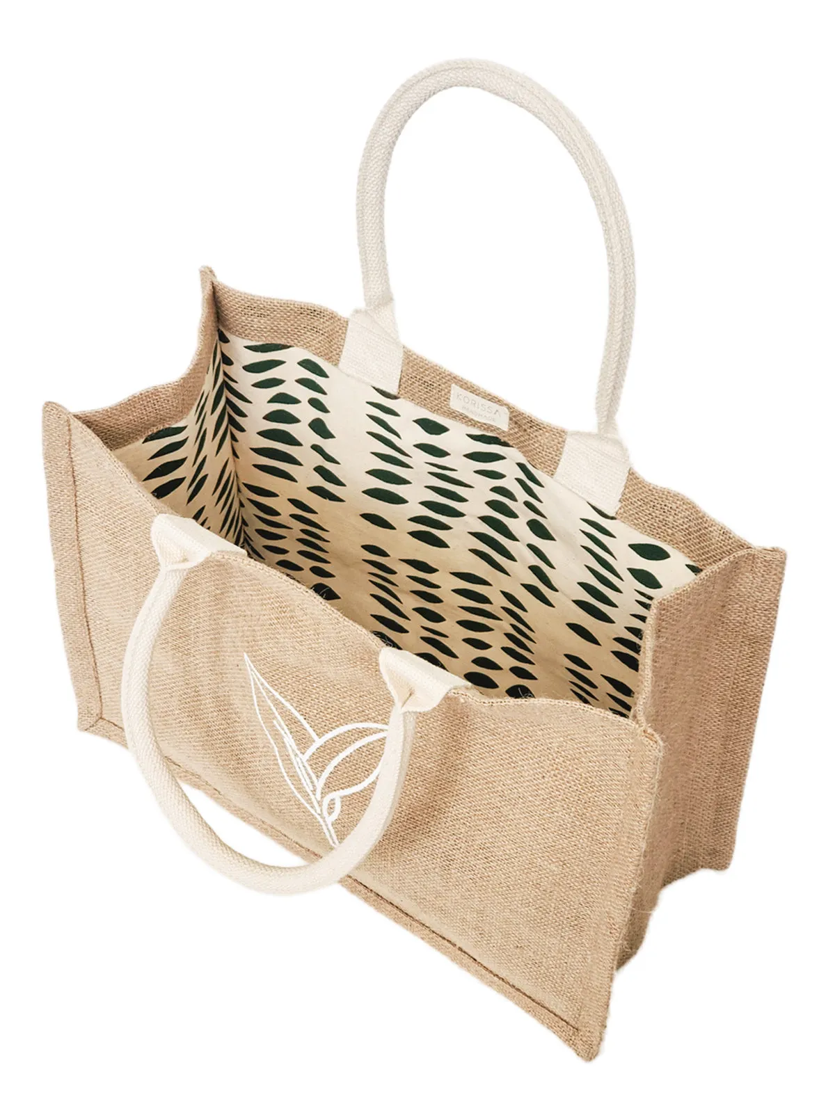 Jute Canvas Shopping Bag | Nature