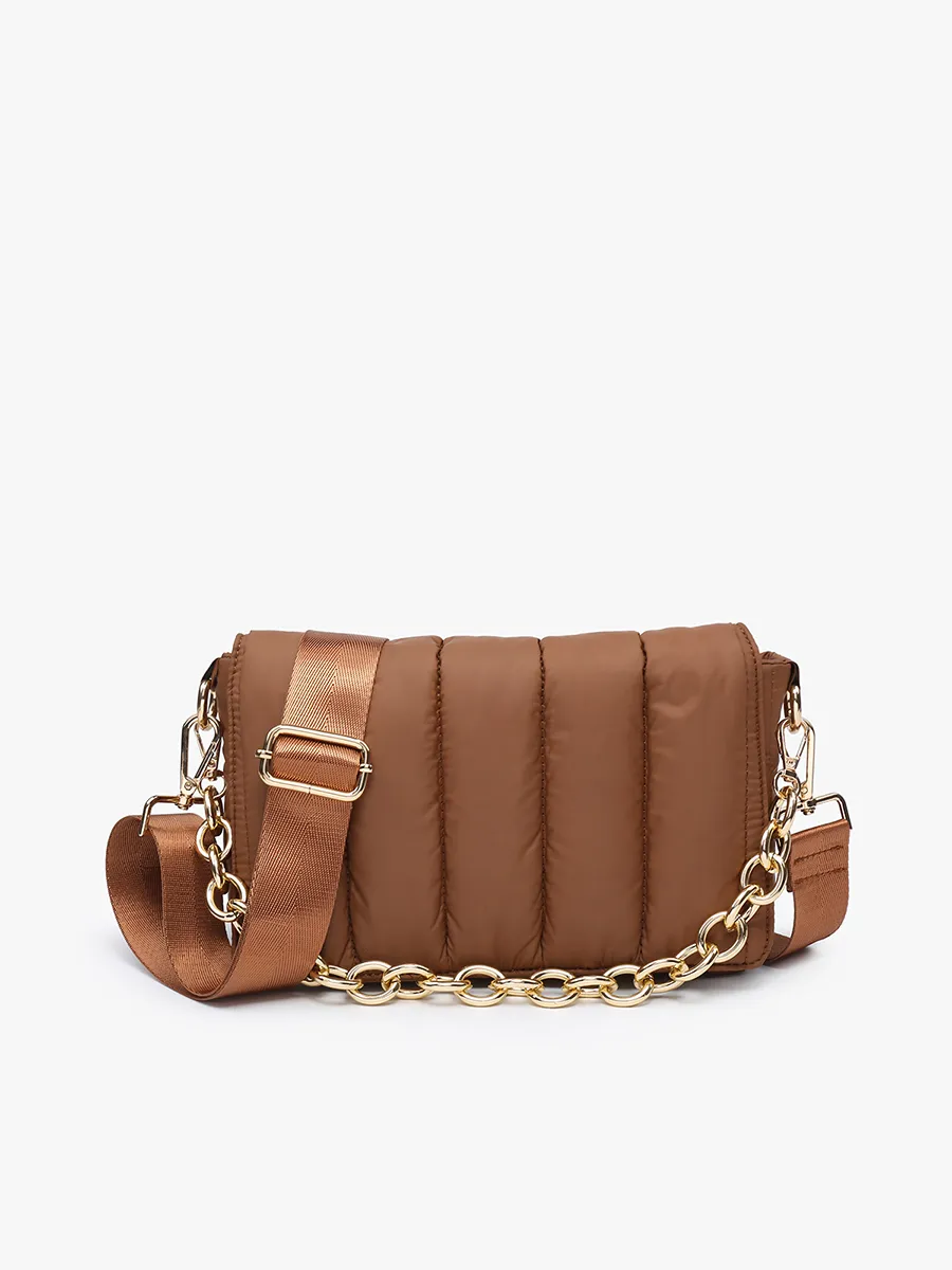 Lala Quilted Chain Crossbody Bag