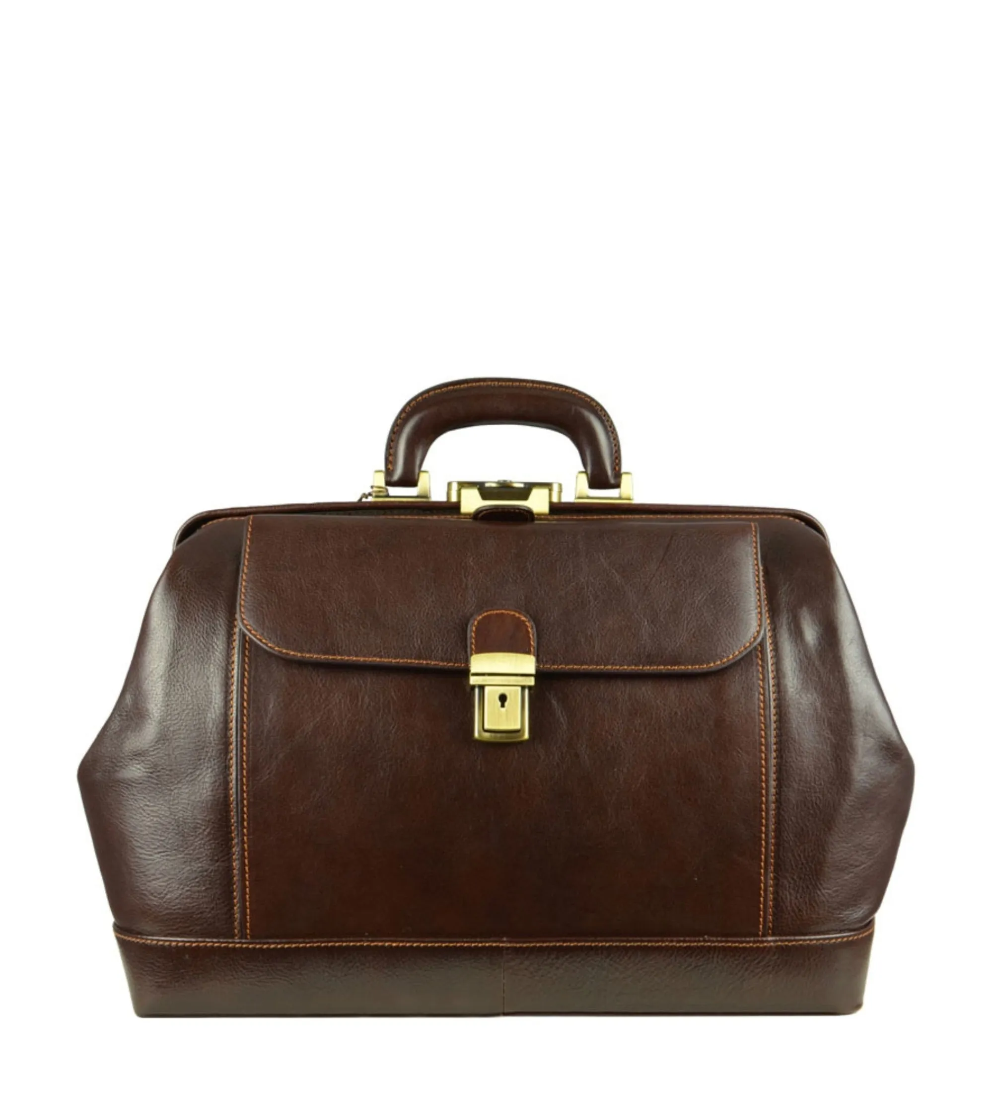 Large Italian Leather Doctor Bag - Hamlet