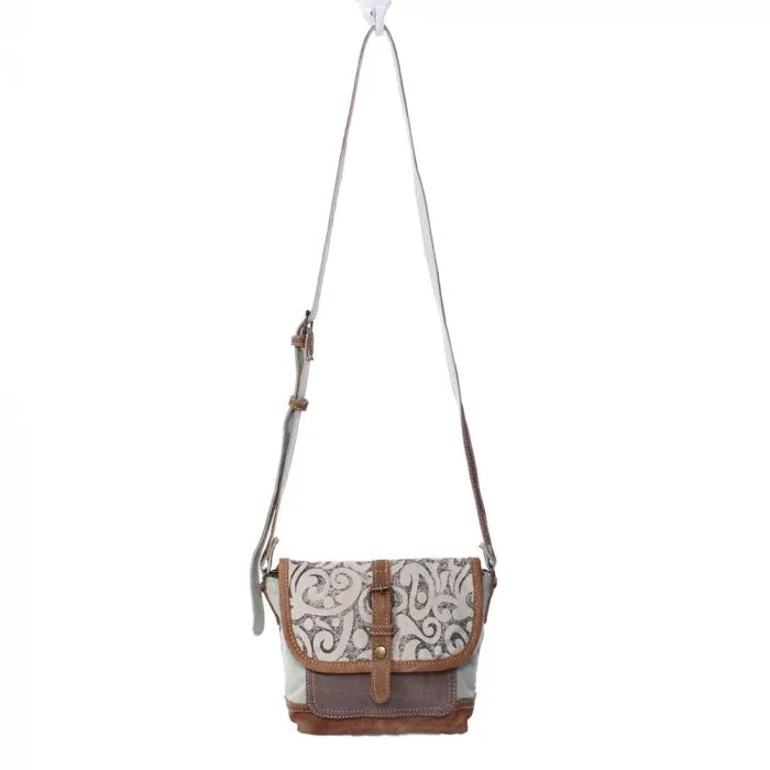 LEAF PRINT SMALL & CROSS BODY BAG