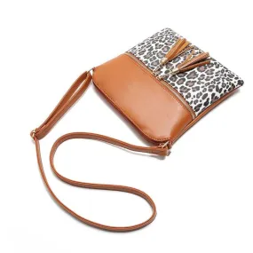 Leather & Leopard Crossbody